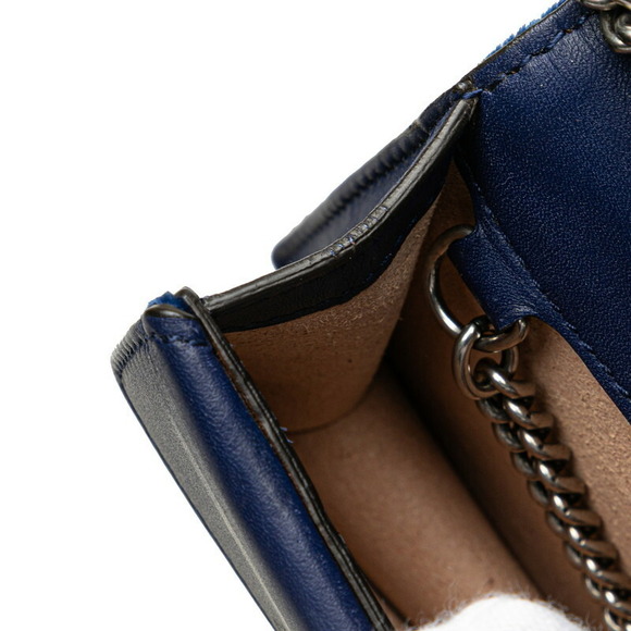Gucci Dionysus Chain Crossbody Shoulder Bag Blue Velvet - Picture 6 of 9